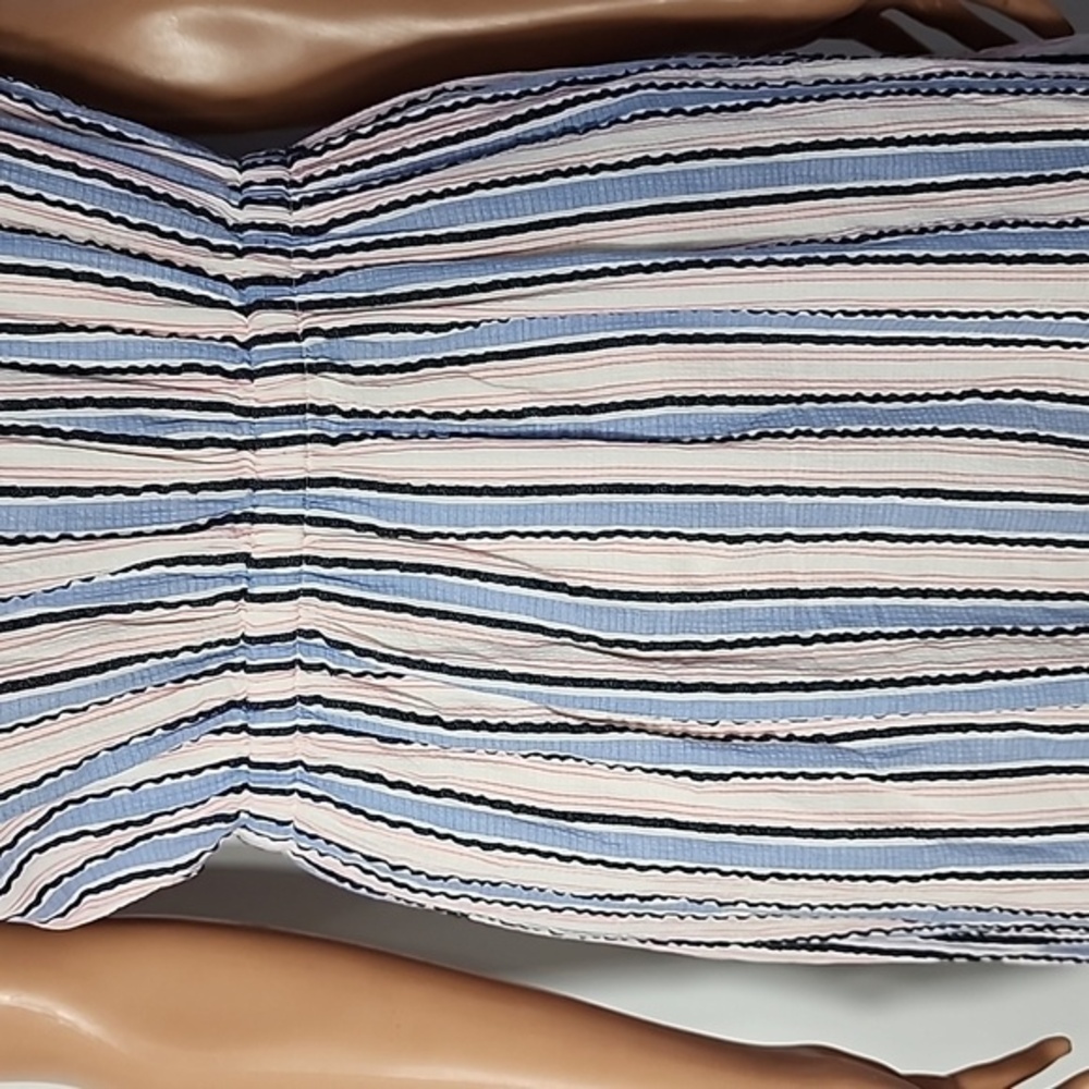 J. Crew Mercantile Off TheShoulder Striped Peasant Dress Size XS NWT - Picture 9 of 16